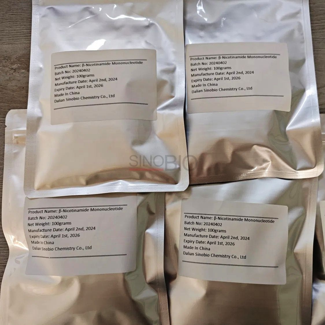 Großhandel Bulk Anti-Aging Supplements Pulver β-Nicotinamid Mononukleotid 99,9% NMN CAS 1094-61-7