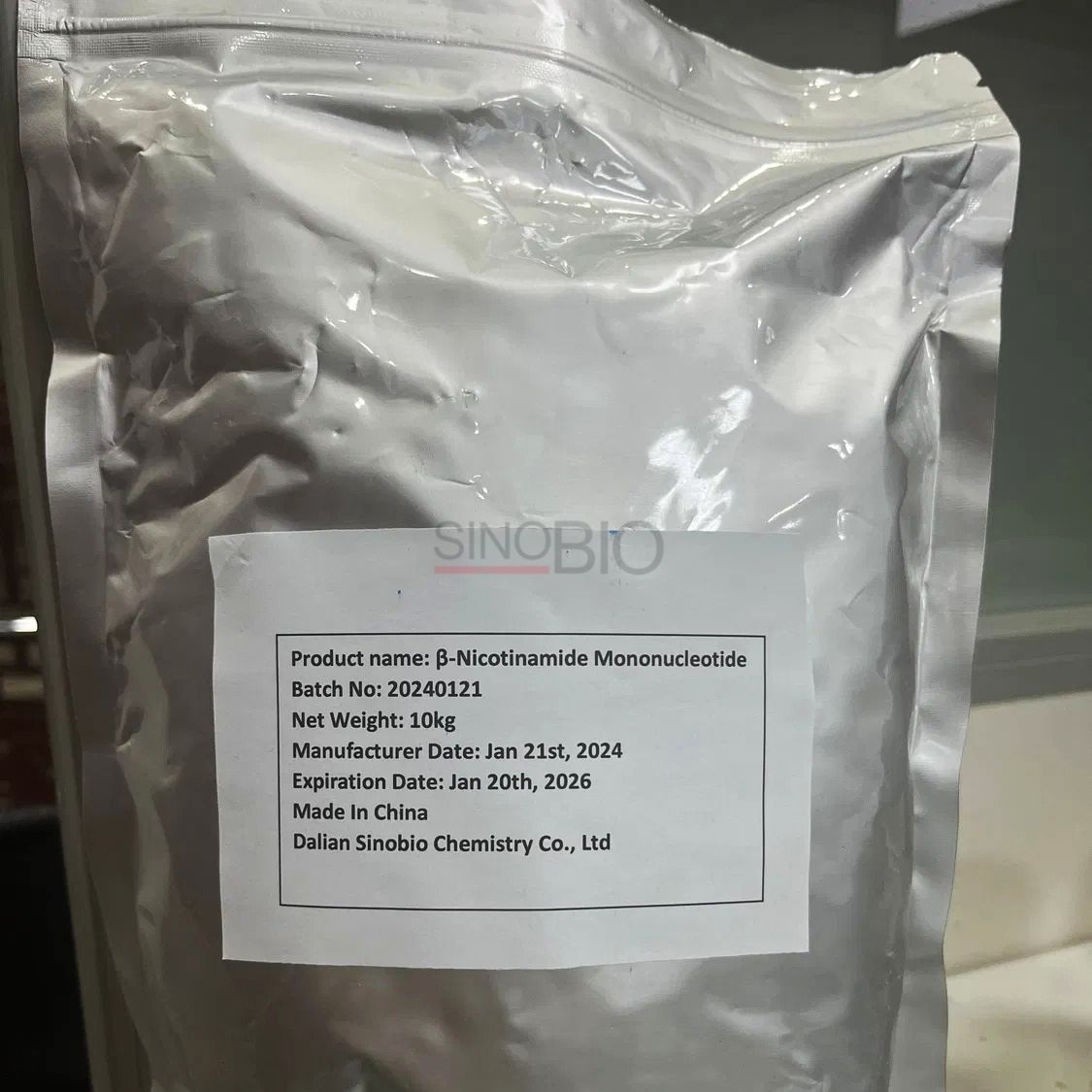 Großhandel Bulk Anti-Aging Supplements Pulver β-Nicotinamid Mononukleotid 99,9% NMN CAS 1094-61-7